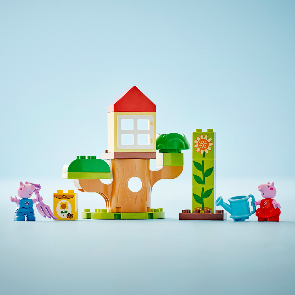 LEGO® DUPLO™ Peppa Pig Garden and Tree House (10431) Đồ Chơi Lắp Ráp Khu Vườn Và Ngôi Nhà Trên Cây LEGO LEGO - ảnh 2 - LEGO D