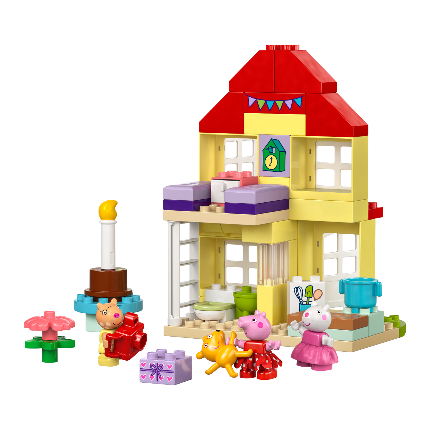 LEGO® DUPLO™ Peppa Pig Birthday House - Ngôi Nhà Sinh Nhật Peppa Pig - LEGO 10433 - Hình ảnh chi tiết 2