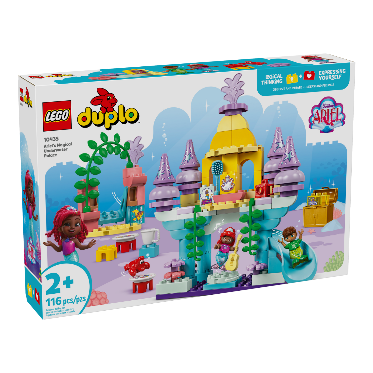 LEGO® DUPLO™ Disney™ Ariel's Magical Underwater Palace - Đồ Chơi Lắp Ráp Lâu Đài Dưới Nước LEGO 10435 - Hình ảnh sản phẩm