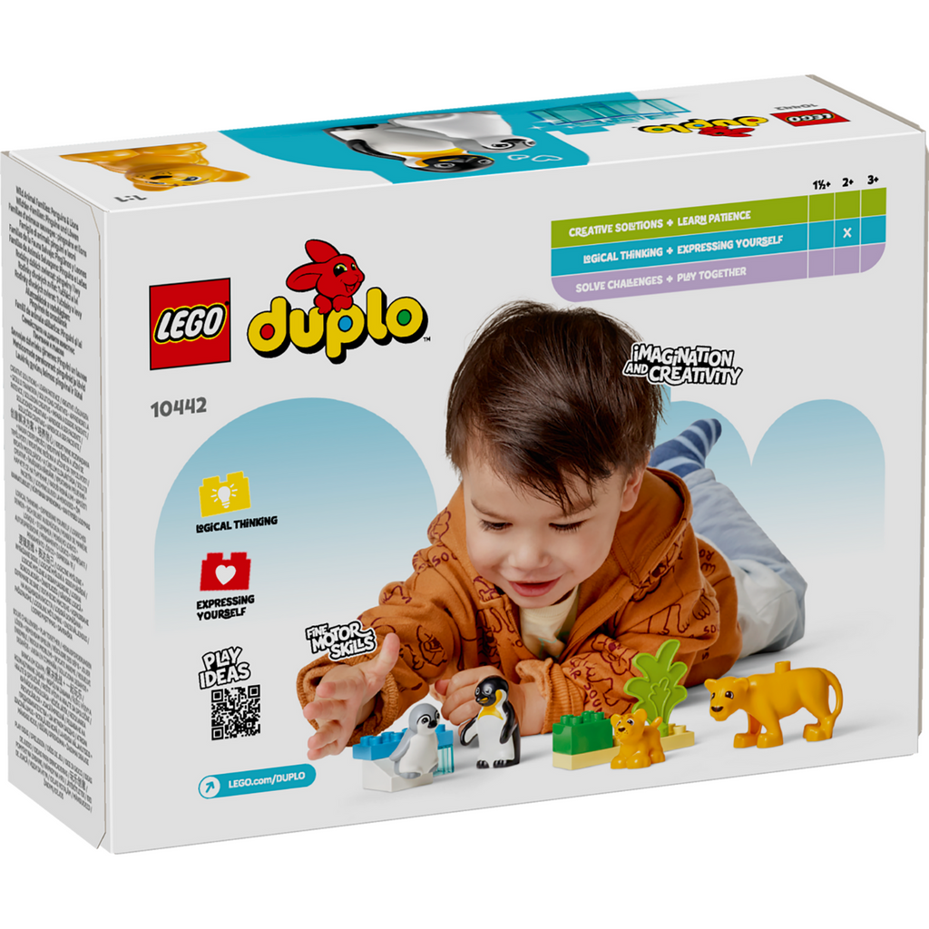 LEGO® DUPLO™ Wild Animal Families: Penguins & Lions - Đồ chơi lắp ráp Gia đình Động vật - LEGO 10442 - Hình ảnh bổ sung 9