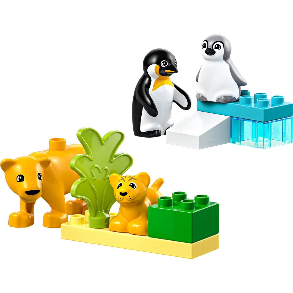 LEGO® DUPLO™ Wild Animal Families: Penguins & Lions - Đồ chơi lắp ráp Gia đình Động vật - LEGO 10442 - Hình ảnh chi tiết 2