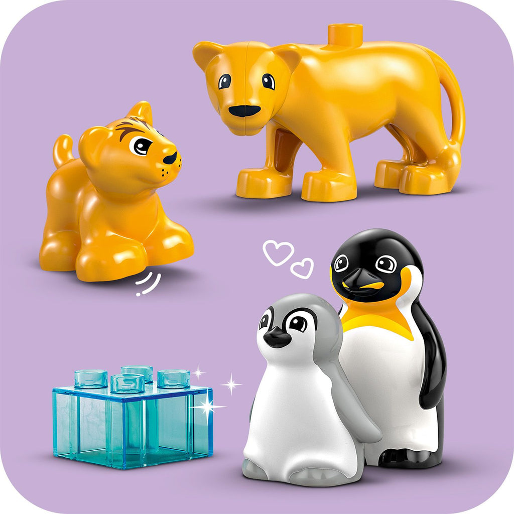LEGO® DUPLO™ Wild Animal Families: Penguins & Lions - Đồ chơi lắp ráp Gia đình Động vật - LEGO 10442 - Hình ảnh bổ sung 6