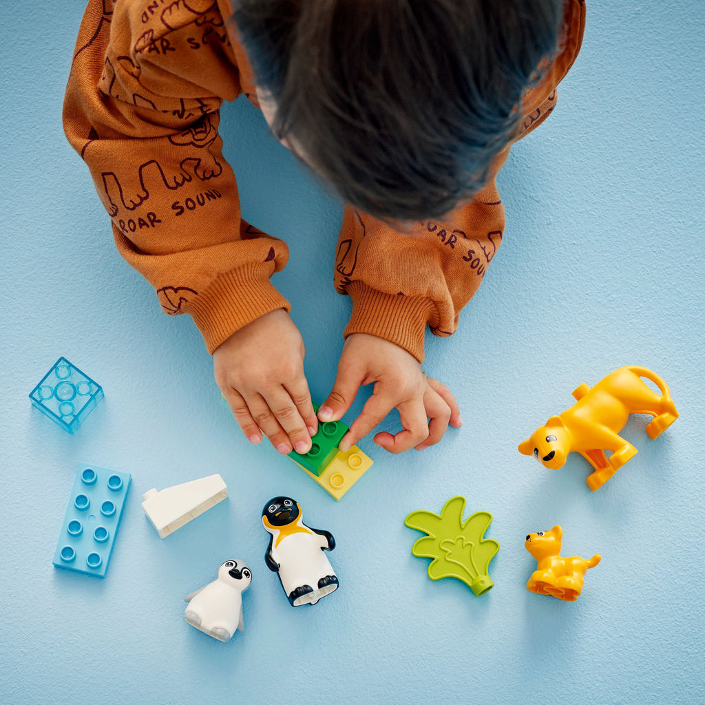 LEGO® DUPLO™ Wild Animal Families: Penguins & Lions - Đồ chơi lắp ráp Gia đình Động vật - LEGO 10442 - Góc nhìn khác 3