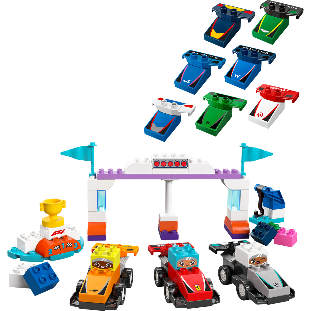 LEGO® DUPLO™ F1® Team Race Cars & Drivers - Đồ chơi lắp ráp Đội Đua Xe F1 - LEGO 10445 - Hình ảnh chi tiết 2