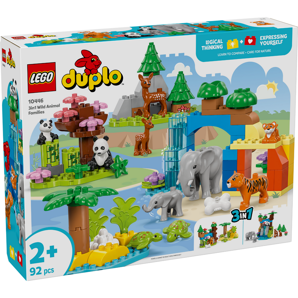 LEGO® DUPLO™ 3in1 Wild Animal Families - Bộ Đồ Chơi Động Vật Hoang Dã 3 Trong 1 - LEGO 10446 - Hình ảnh sản phẩm