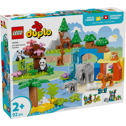 LEGO® DUPLO™ 3in1 Wild Animal Families - Bộ Đồ Chơi Động Vật Hoang Dã 3 Trong 1 - LEGO 10446 - Hình ảnh sản phẩm