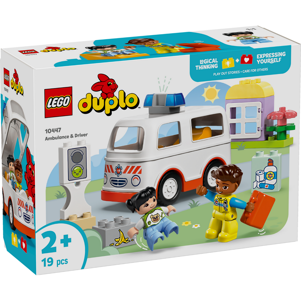 LEGO® DUPLO™ Ambulance & Driver - Đồ Chơi Xe Cấp Cứu Và Nhân Viên Y Tế 10447 - LEGO - Hình ảnh sản phẩm