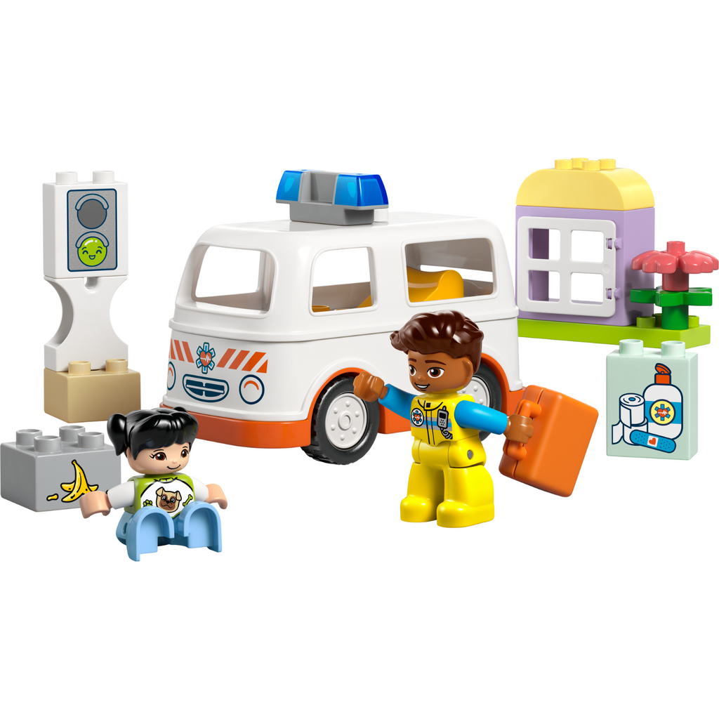 LEGO® DUPLO™ Ambulance & Driver - Đồ Chơi Xe Cấp Cứu Và Nhân Viên Y Tế 10447 - LEGO - Hình ảnh chi tiết 2