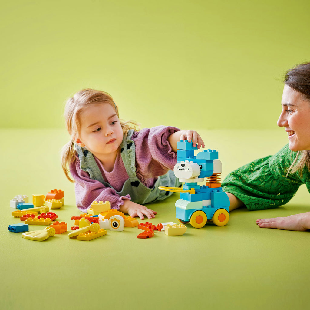LEGO® DUPLO™ 3in1 Animals on Wheels - Đồ chơi lắp ráp động vật 3 trong 1 - LEGO 10448 - Góc nhìn khác 3