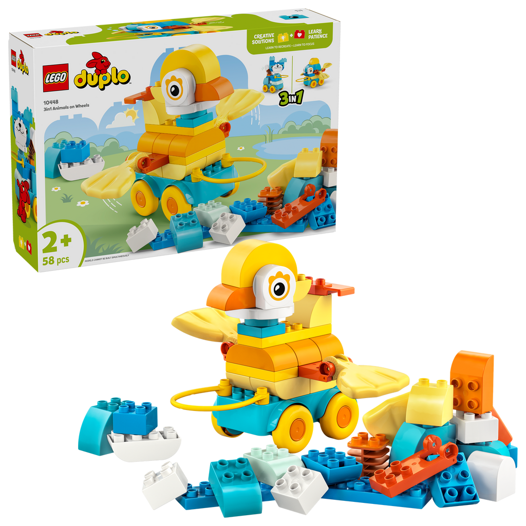 LEGO® DUPLO™ 3in1 Animals on Wheels - Đồ chơi lắp ráp động vật 3 trong 1 - LEGO 10448 - Hình ảnh bổ sung 9