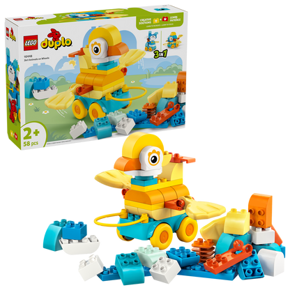 LEGO® DUPLO™ 3in1 Animals on Wheels - Đồ chơi lắp ráp động vật 3 trong 1 - LEGO 10448 - Hình ảnh bổ sung 9