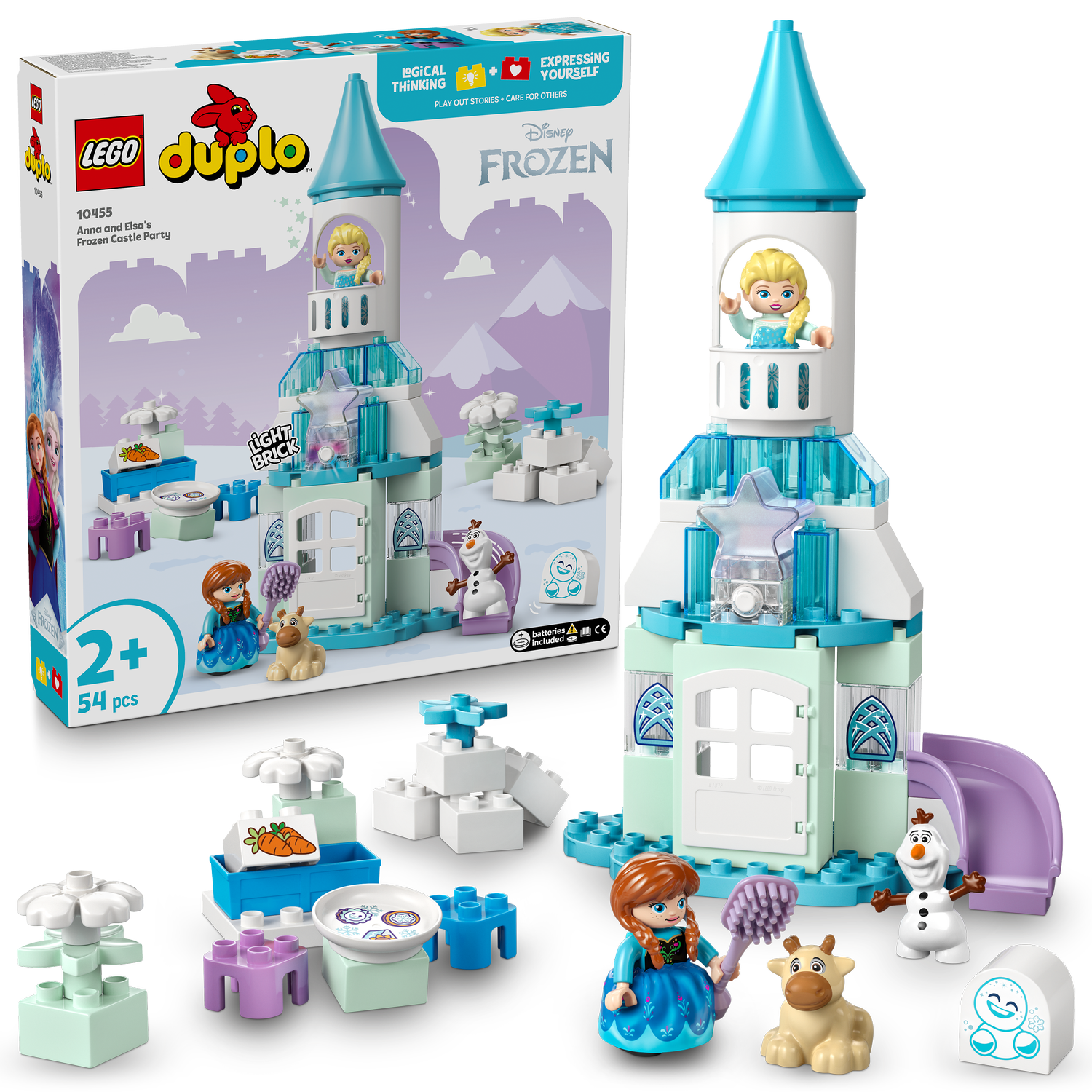 LEGO® DUPLO™ Frozen Anna and Elsa's Frozen Castle Party - Bộ Đồ Chơi Lắp Ráp Lâu Đài Disney Frozen 10455 LEGO - ảnh 6 - LEGO 