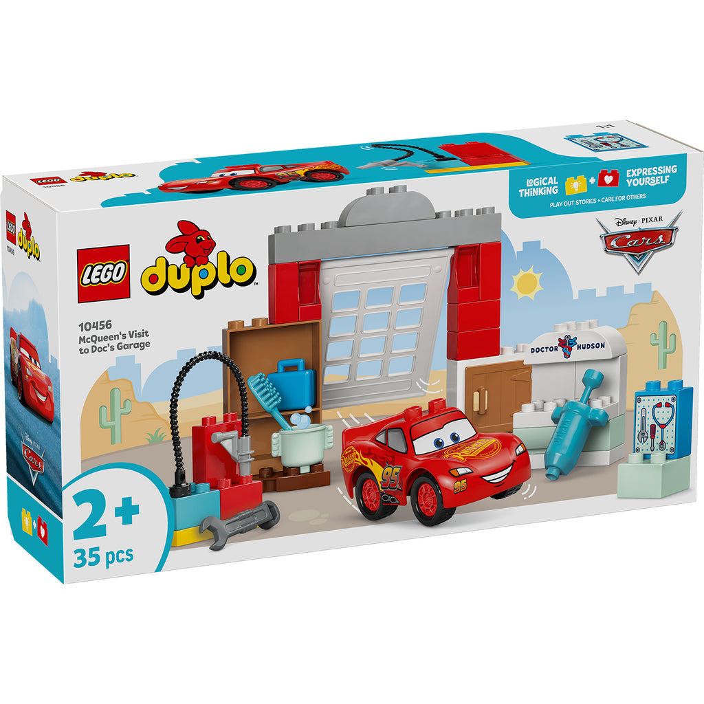 LEGO® DUPLO™ McQueen's Visit to Doc's Garage - Đồ Chơi Lắp Ráp Xe Đua Disney Pixar Cars LEGO 10456 - Hình ảnh sản phẩm