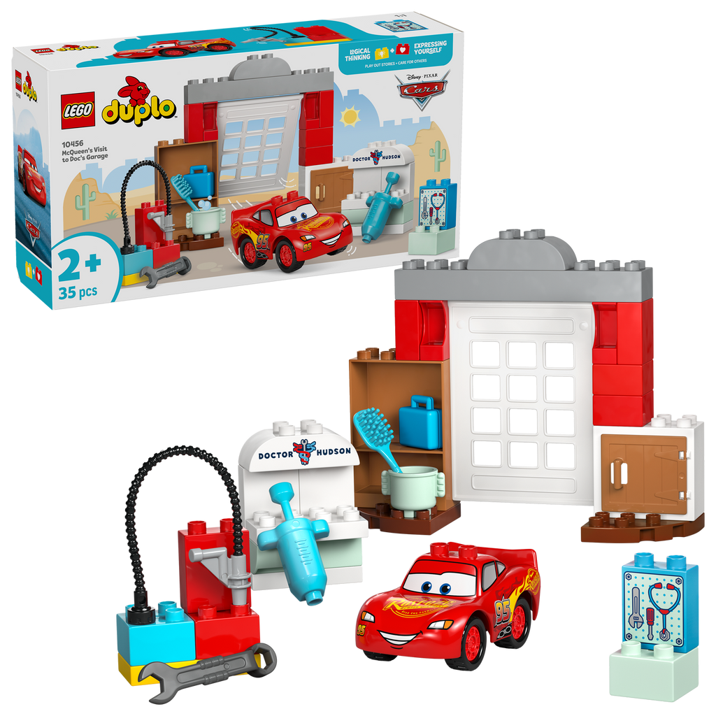 LEGO® DUPLO™ McQueen's Visit to Doc's Garage - Đồ Chơi Lắp Ráp Xe Đua Disney Pixar Cars LEGO 10456 LEGO - ảnh 2 - LEGO