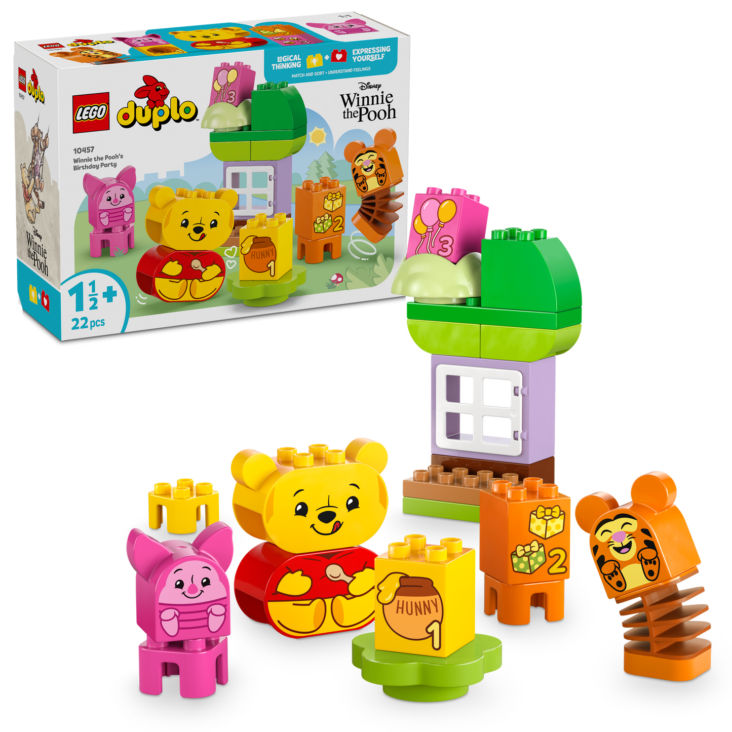 LEGO® DUPLO™ Disney Winnie the Pooh’s Birthday Party - Đồ chơi lắp ráp Tiệc sinh nhật Gấu Pooh LEGO 10457 - Hình ảnh bổ sung 8