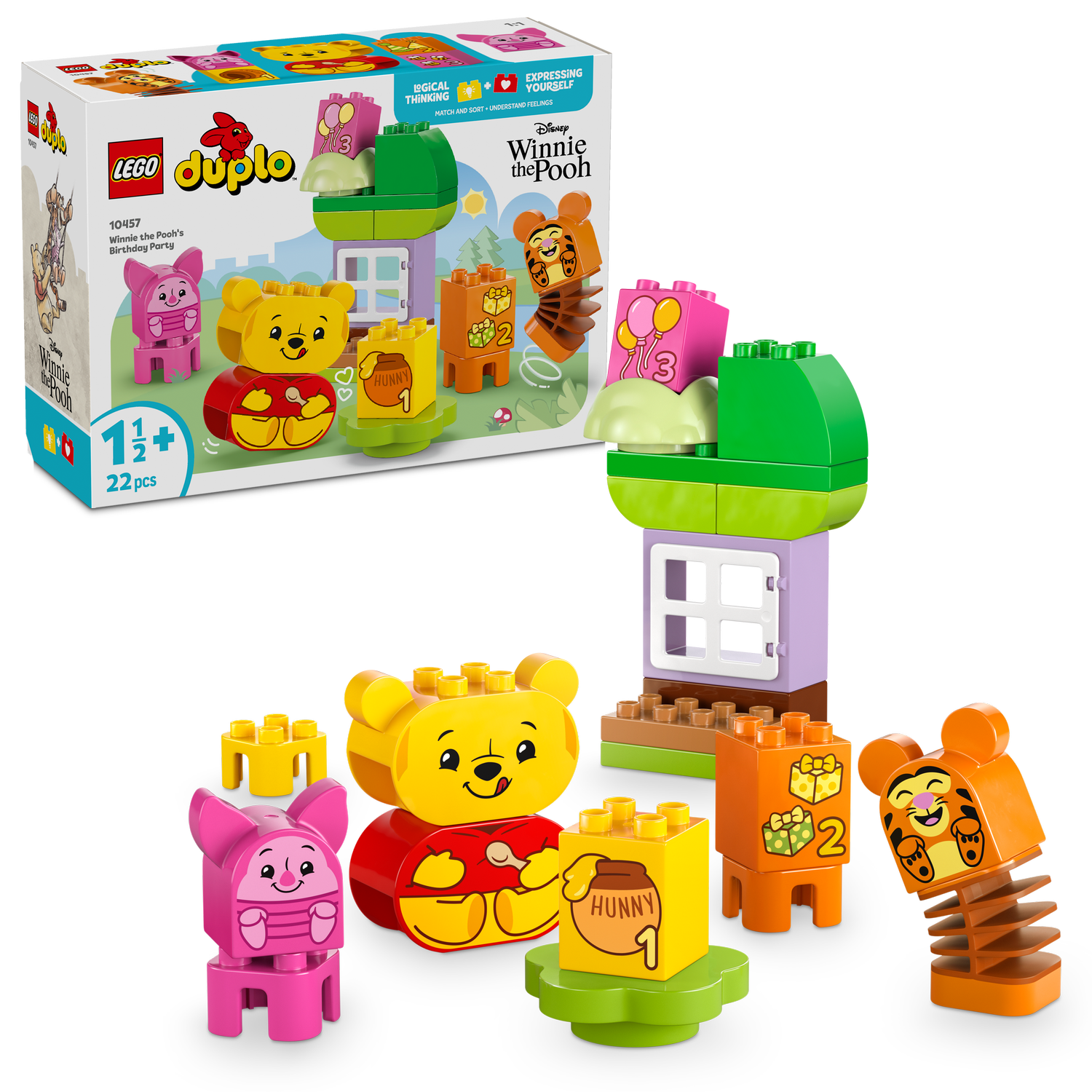 LEGO® DUPLO™ Disney Winnie the Pooh’s Birthday Party - Đồ chơi lắp ráp Tiệc sinh nhật Gấu Pooh LEGO 10457 - Hình ảnh bổ sung 8