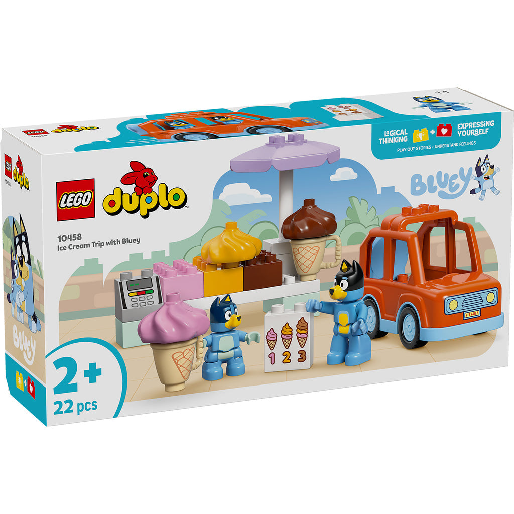 LEGO® DUPLO® Bluey: Ice Cream Trip with Bluey - Bộ Đồ Chơi Xe Kem Bluey 10458 - LEGO - Hình ảnh sản phẩm