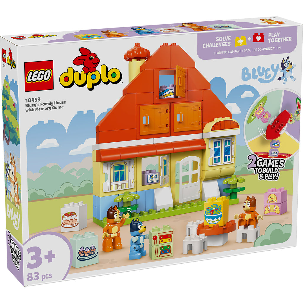 LEGO® DUPLO® Bluey: Blueys Family House with Memory Game - Đồ chơi lắp ráp Ngôi nhà của gia đình Bluey (10459) - Hình ảnh sản phẩm