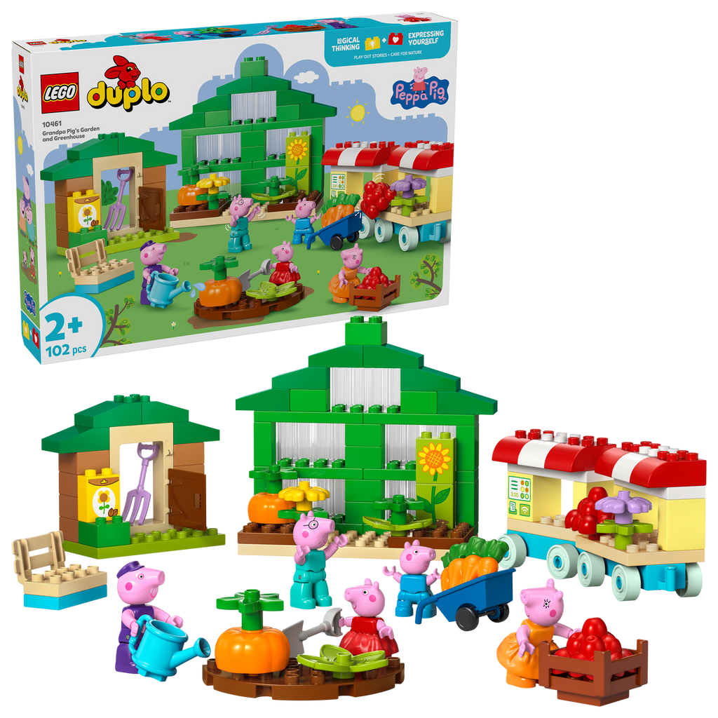 LEGO® DUPLO™ Grandpa Pig's Garden and Greenhouse - Bộ đồ chơi lắp ráp vườn cây Peppa Pig - LEGO 10461 LEGO - ảnh 3 - LEGO