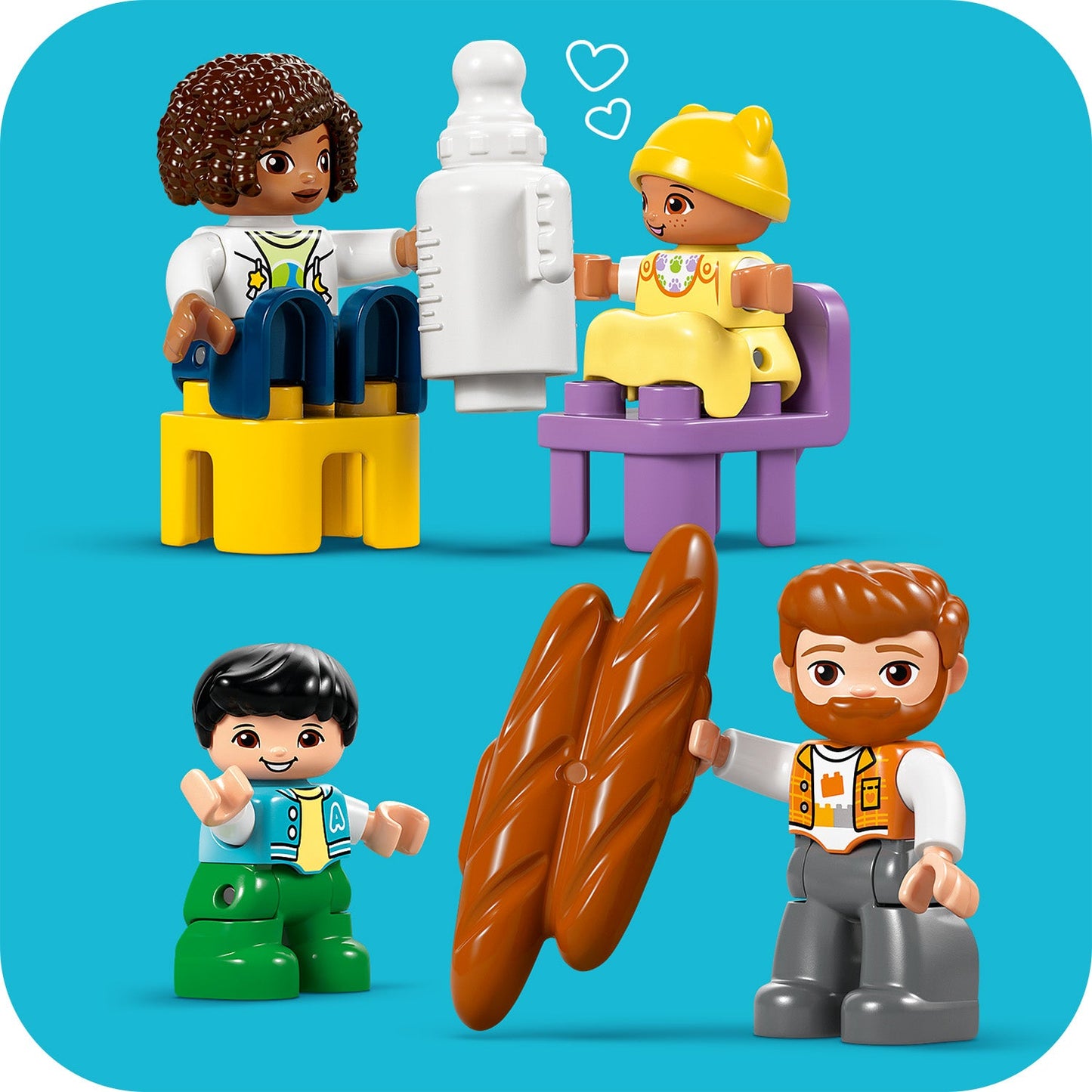 LEGO® DUPLO® Town 3-in-1 Modern Family House with Figures - Đồ chơi lắp ráp nhà búp bê 3 trong 1 LEGO 10470 - Hình ảnh bổ sung 6