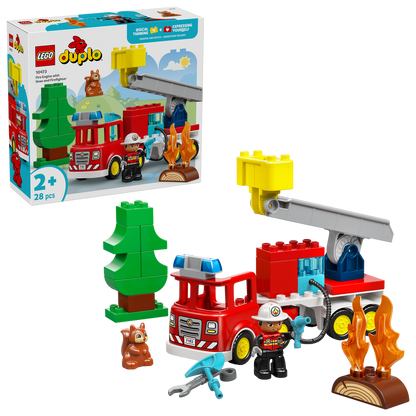 LEGO® DUPLO® Town Fire Truck with Hose and Firefighter - Đồ Chơi Xe Cứu Hỏa Thị Trấn - LEGO 10473 - Hình ảnh bổ sung 6