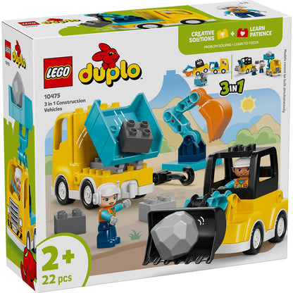 LEGO® DUPLO® Town 3-in-1 Construction Vehicles