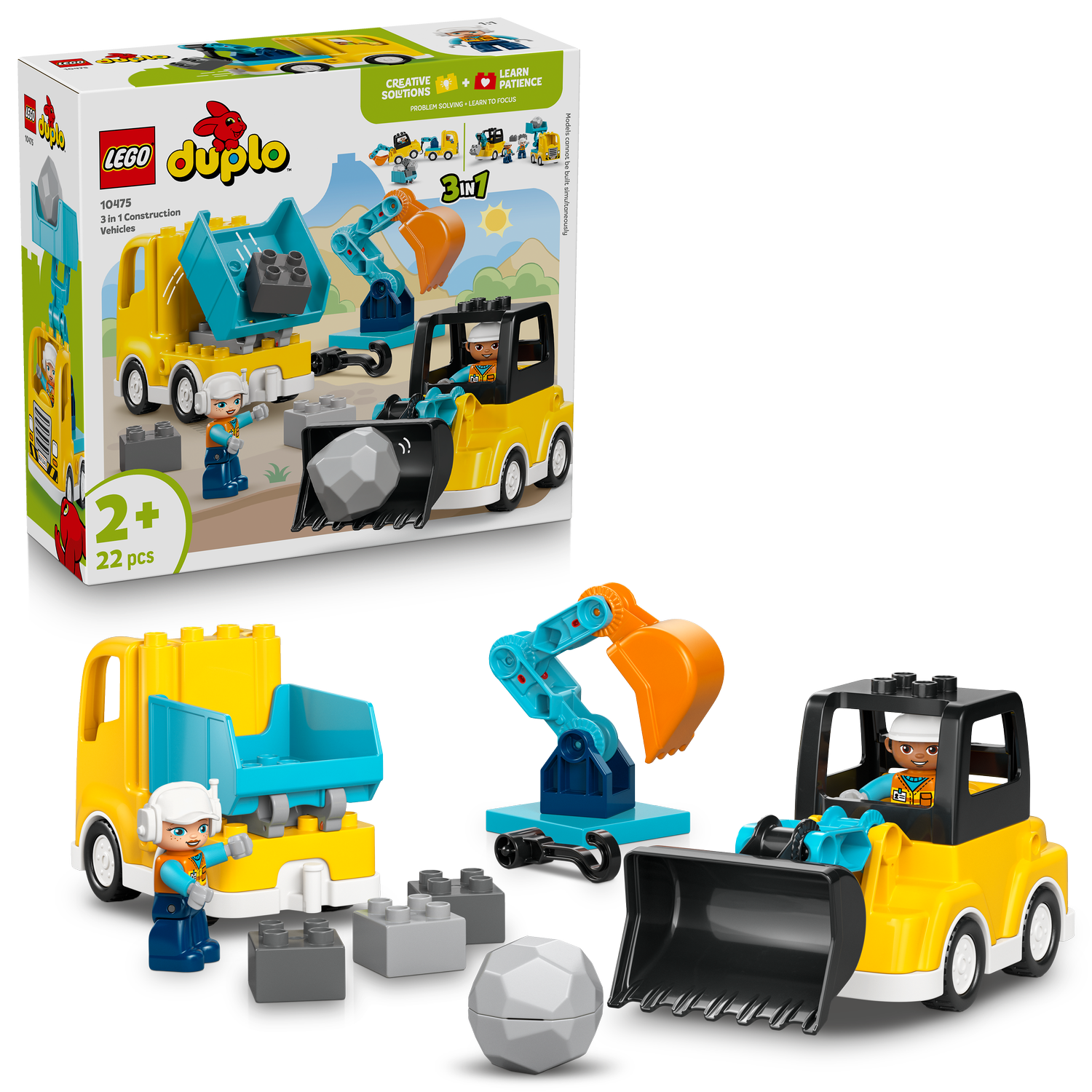 LEGO® DUPLO® Town 3-in-1 Construction Vehicles