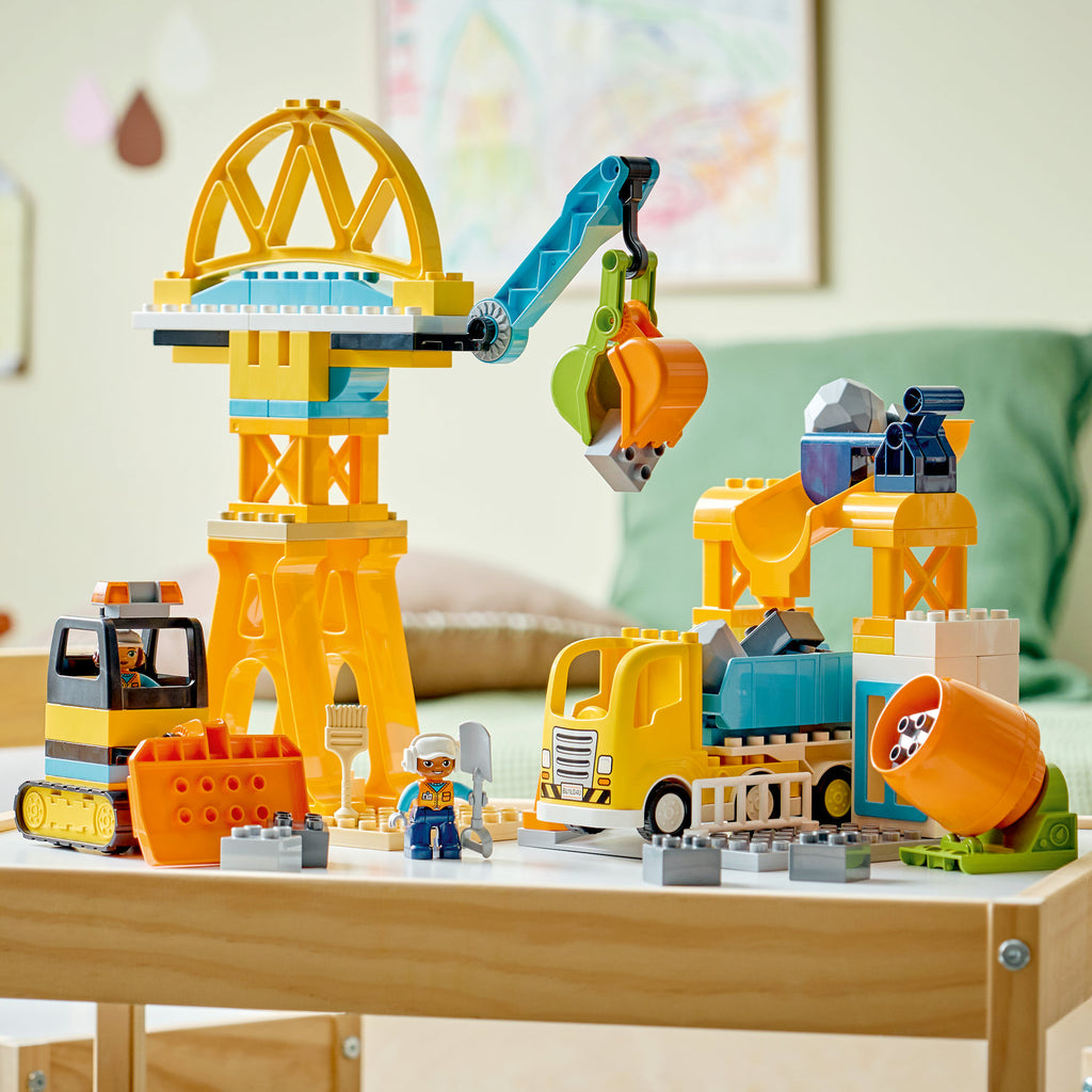LEGO® DUPLO® Town 3-in-1 Construction Site and Vehicles - Bộ Đồ Chơi Công Trường Xây Dựng 3 Trong 1 - LEGO 10476 - Hình ảnh bổ sung 5