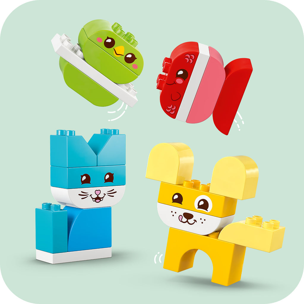 LEGO® DUPLO® My First 3-in-1 Creative Cute Pets - Bộ Đồ Chơi Lắp Ráp Thú Cưng Sáng Tạo - LEGO 10477 - Hình ảnh bổ sung 6