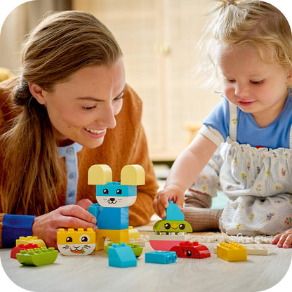 LEGO® DUPLO® My First 3-in-1 Creative Cute Pets - Bộ Đồ Chơi Lắp Ráp Thú Cưng Sáng Tạo - LEGO 10477 - Hình ảnh bổ sung 8