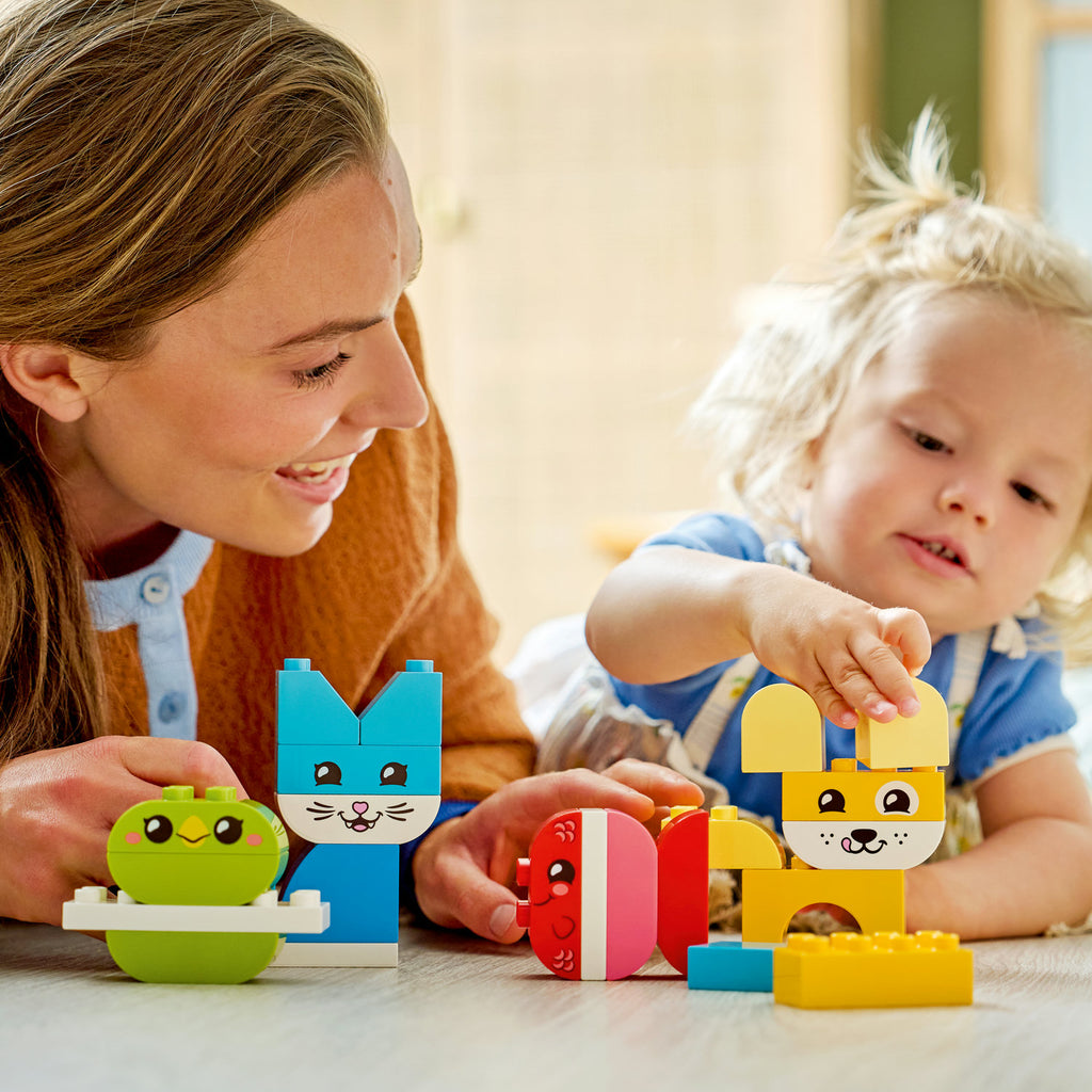 LEGO® DUPLO® My First 3-in-1 Creative Cute Pets - Bộ Đồ Chơi Lắp Ráp Thú Cưng Sáng Tạo - LEGO 10477 - Góc nhìn khác 3