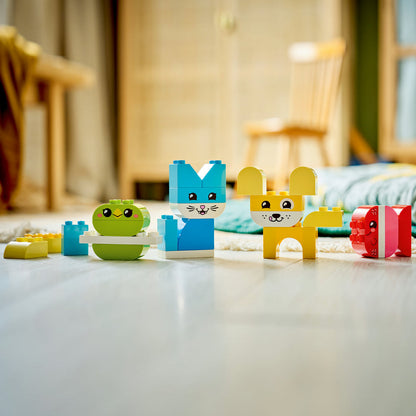 LEGO® DUPLO® My First 3-in-1 Creative Cute Pets - Bộ Đồ Chơi Lắp Ráp Thú Cưng Sáng Tạo - LEGO 10477 - Hình ảnh bổ sung 5