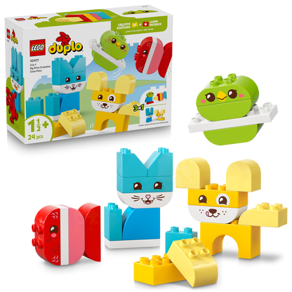LEGO® DUPLO® My First 3-in-1 Creative Cute Pets - Bộ Đồ Chơi Lắp Ráp Thú Cưng Sáng Tạo - LEGO 10477 - Hình ảnh bổ sung 9