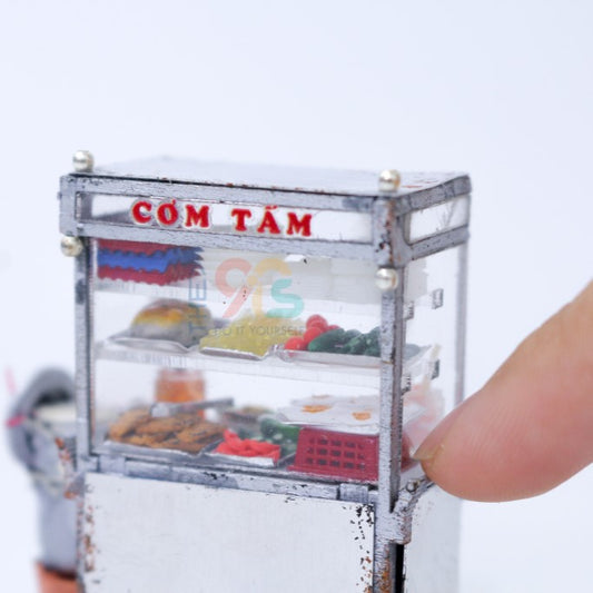 Xe Cơm Tấm - Nam Châm Hít Tủ Lạnh (Mô Hình Thu Nhỏ)