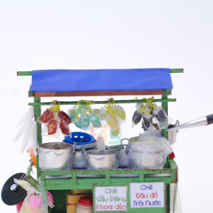 Nam Châm Tủ Lạnh Mô Hình Xe Chè - BST Xe Đẩy Hàng Rong 2