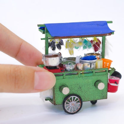 Nam Châm Tủ Lạnh Mô Hình Xe Chè - BST Xe Đẩy Hàng Rong 2