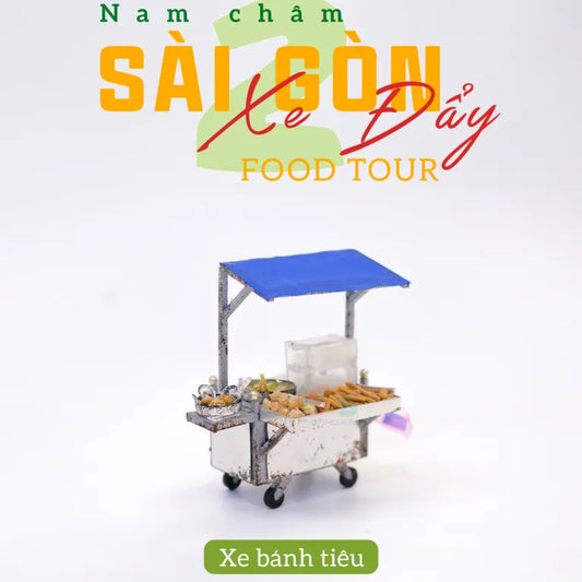 Xe Bánh Tiêu - Nam Châm Hít Tủ Lạnh (Handmade)