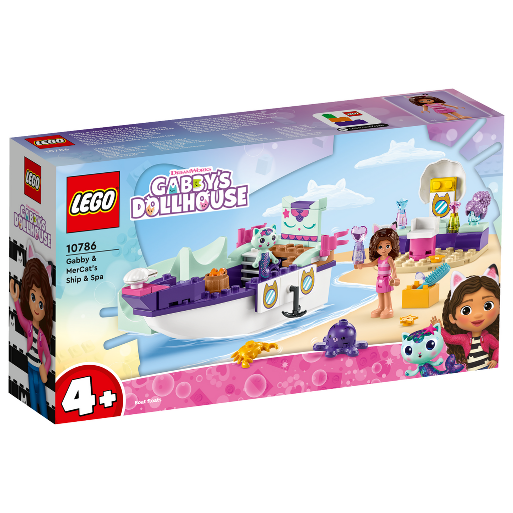 LEGO® Gabby’s Dollhouse Gabby & MerCat's Ship & Spa - Đồ Chơi Lắp Ráp Du Thuyền & Spa (10786) - Hình ảnh sản phẩm