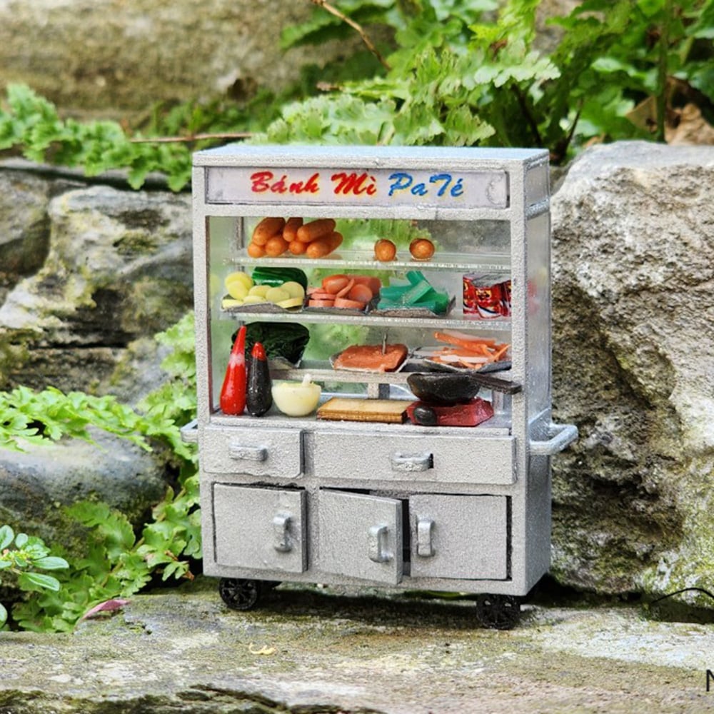 Nam Châm Mô Hình Xe Bánh Mì Việt Nam - BST Little Viet Nam - Hình ảnh sản phẩm