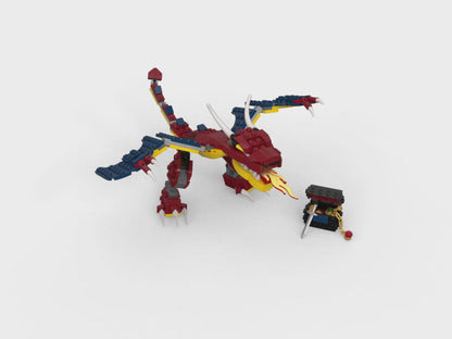LEGO® Creator 3-in-1 Fire Dragon - Đồ chơi lắp ráp Rồng Lửa 3-trong-1 - LEGO 31102 - Hình ảnh chi tiết 2