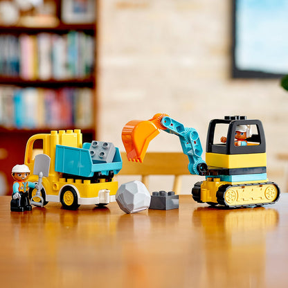LEGO® DUPLO™ Truck & Tracked Excavator - Đồ Chơi Xe Tải Và Máy Xúc Công Trường - LEGO 10931 - Hình ảnh bổ sung 6