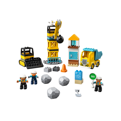 LEGO® DUPLO™ Construction Wrecking Ball Demolition - Đồ Chơi Xây Dựng Công Trường LEGO 10932 - Hình ảnh chi tiết 2