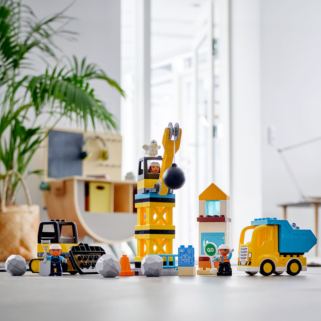 LEGO® DUPLO™ Construction Wrecking Ball Demolition - Đồ Chơi Xây Dựng Công Trường LEGO 10932 - Hình ảnh bổ sung 4
