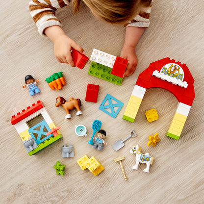 LEGO® DUPLO™ Horse Stable and Pony Care - Đồ Chơi Lắp Ráp Chuồng Ngựa - LEGO 10951 - Góc nhìn khác 3