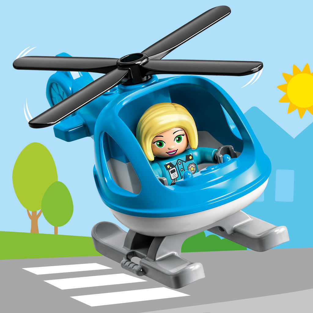 LEGO® DUPLO™ Rescue Police Station & Helicopter - Bộ Đồ Chơi Trạm Cảnh Sát & Trực Thăng Cứu Hộ - LEGO 10959