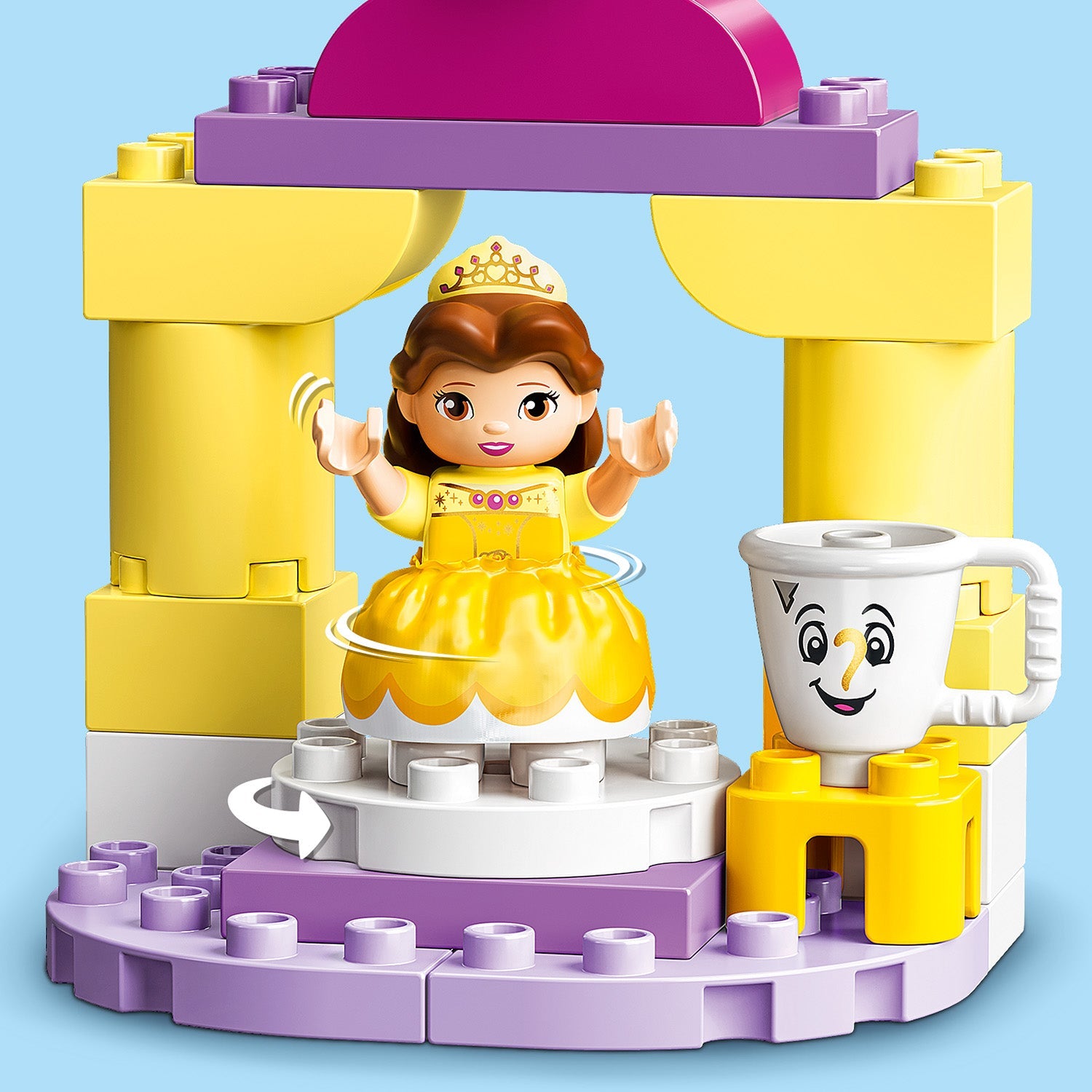 LEGO® DUPLO™ Disney™ Belles Ballroom - Đồ chơi lắp ráp Phòng khiêu vũ của Belle - LEGO 10960 - Hình ảnh bổ sung 9