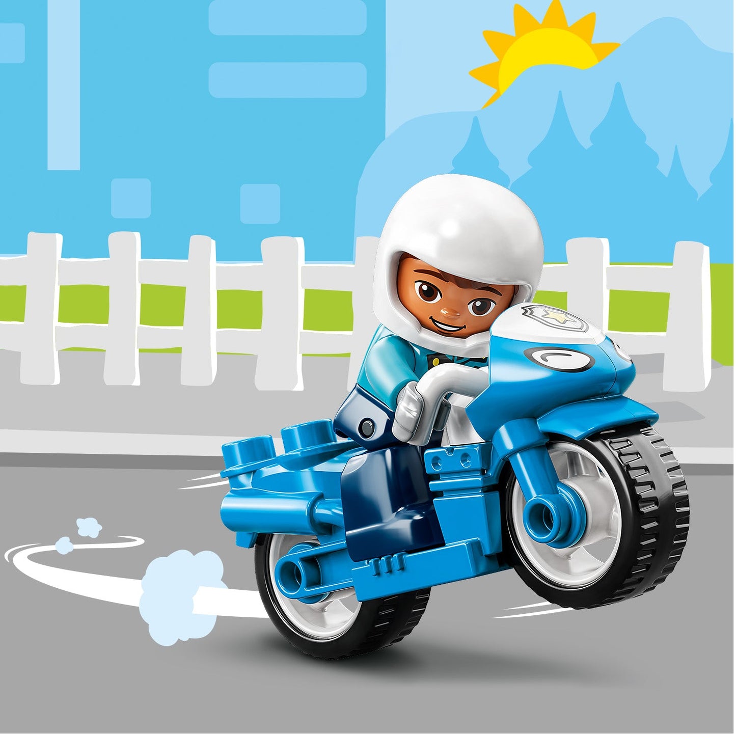 LEGO® DUPLO™ Rescue Police Motorcycle - Đồ Chơi Mô Tô Cảnh Sát Cứu Hộ - LEGO 10967 - Hình ảnh bổ sung 8