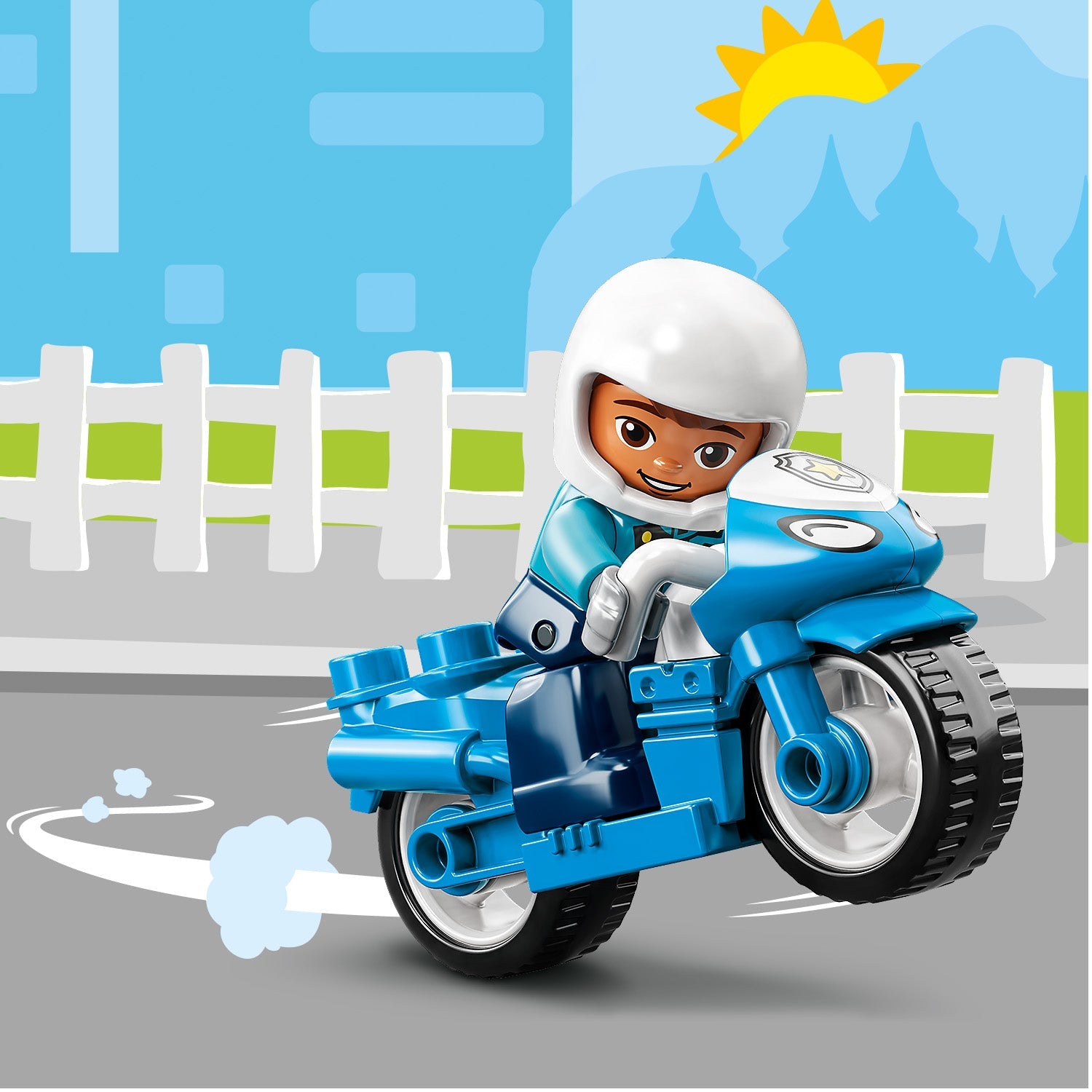 LEGO® DUPLO™ Rescue Police Motorcycle - Đồ Chơi Mô Tô Cảnh Sát Cứu Hộ - LEGO 10967 - Hình ảnh bổ sung 8