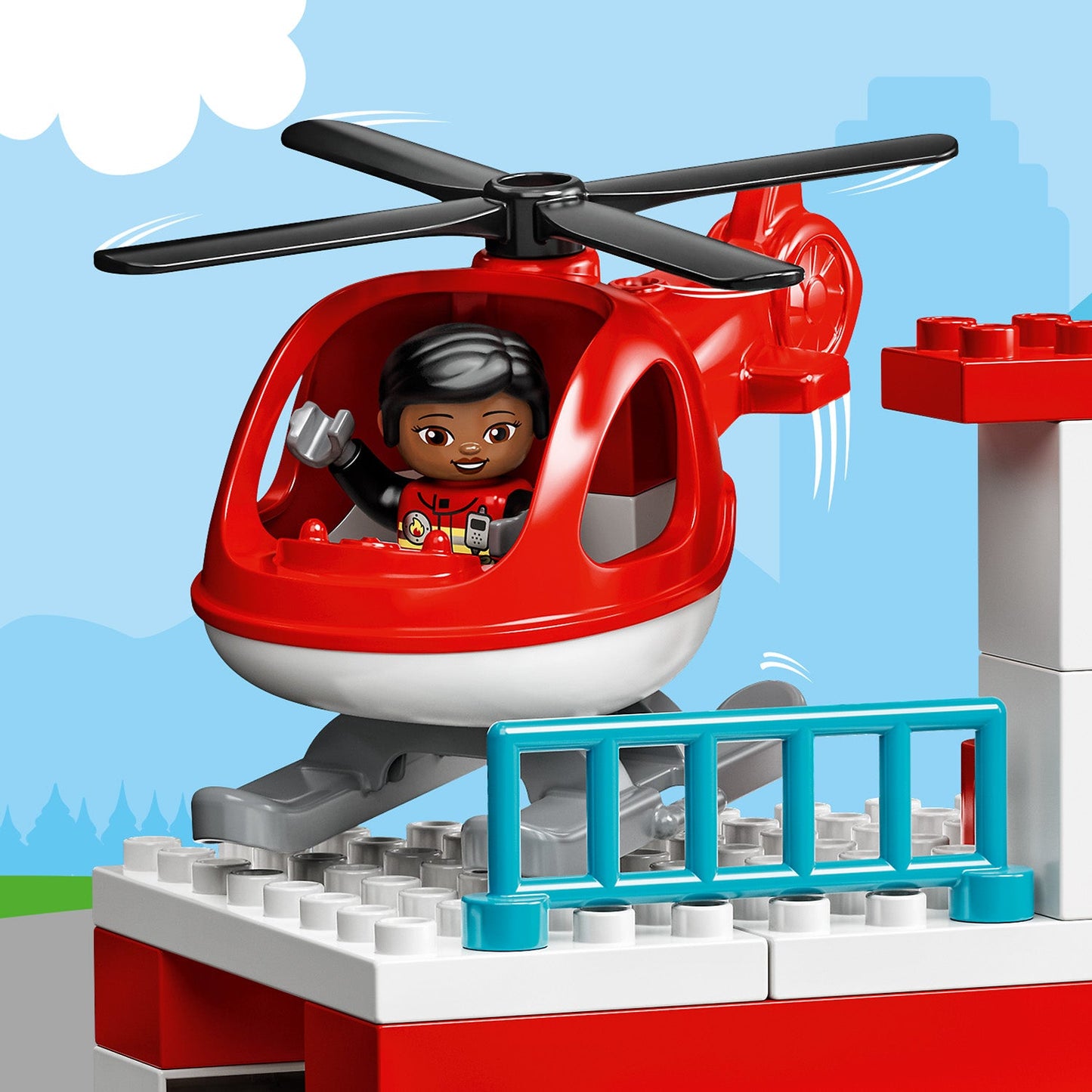 LEGO® DUPLO™ Rescue Fire Station & Helicopter - Trạm Cứu Hỏa & Trực Thăng Cứu Hộ - LEGO 10970 LEGO - ảnh 1 - Lego
