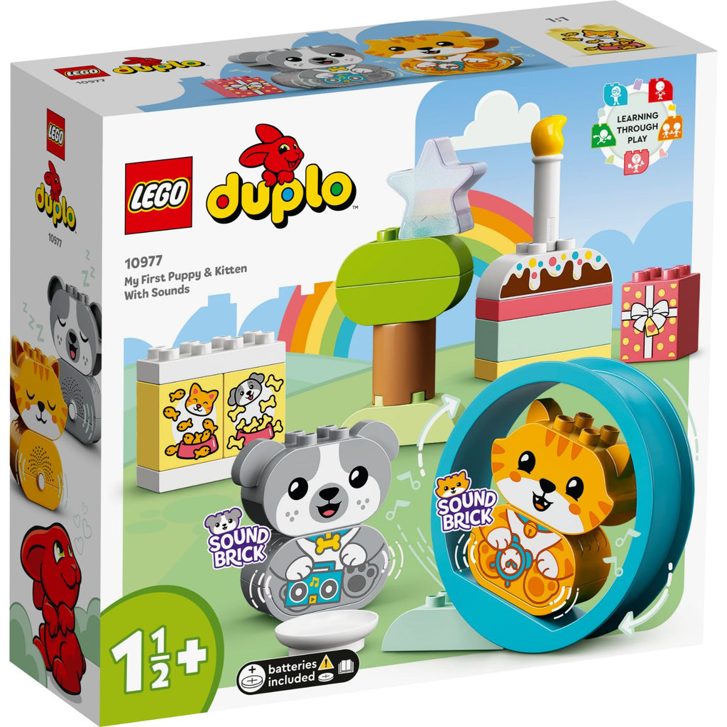 LEGO® DUPLO™ My First Puppy & Kitten With Sounds - Đồ chơi lắp ráp thú cưng có âm thanh - LEGO 10977 - Hình ảnh sản phẩm